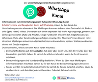 Wir haben jetzt einen WhatsApp Kanal (Facebook-Post)